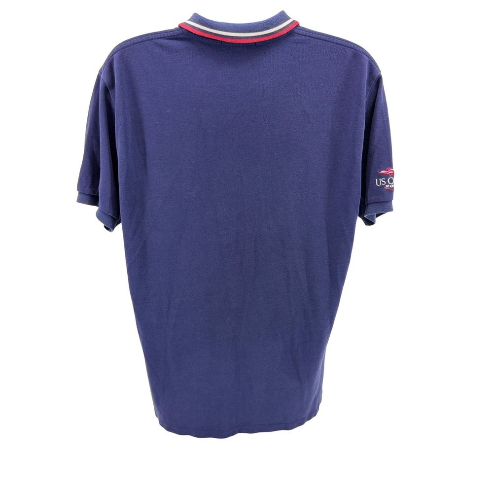 Vintage Polo Ralph Lauren Polo Mens L Blue US Open 2005 Big Pony Shirt - Picture 3 of 11